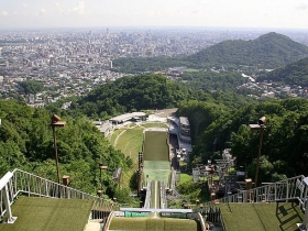 ジャンプ台の上から