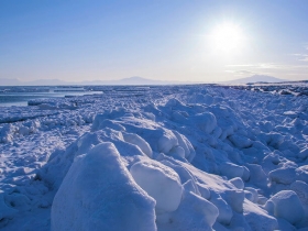 冬のオホーツク海「流氷」