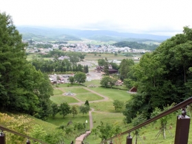 展望台から一望できる町内