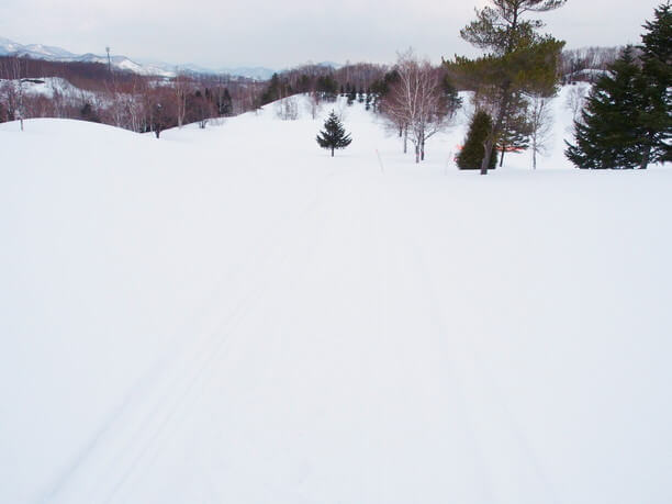 広がる雪山