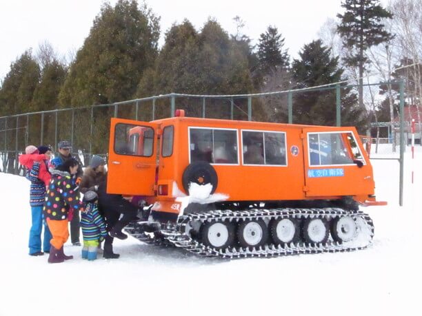 雪上車の体験乗車