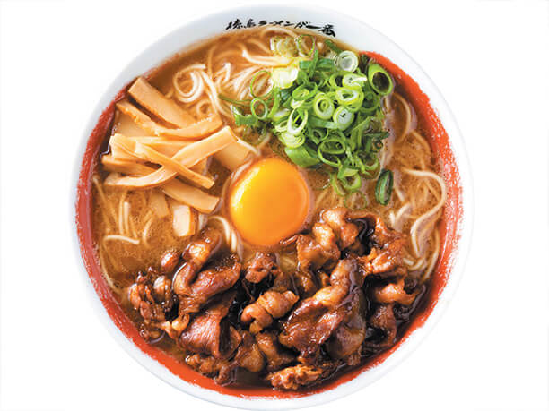 豚骨スープに秘伝の醤油ダレのラーメン