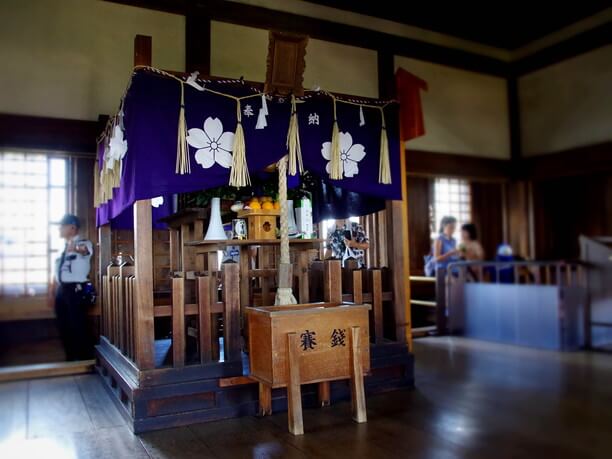 最上階にある神社