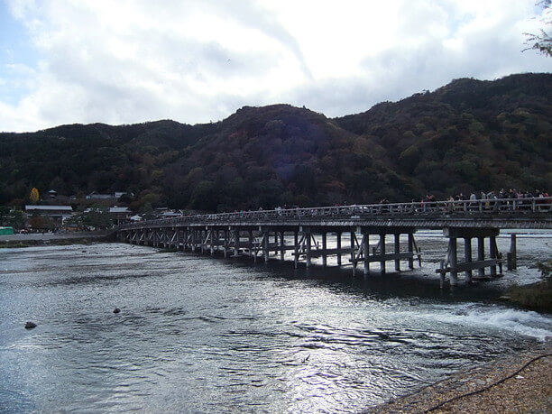 普段の渡月橋