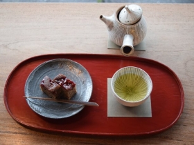 焼き菓子と煎茶のセット