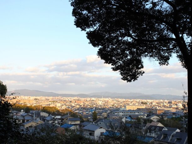 一望できる京都市内