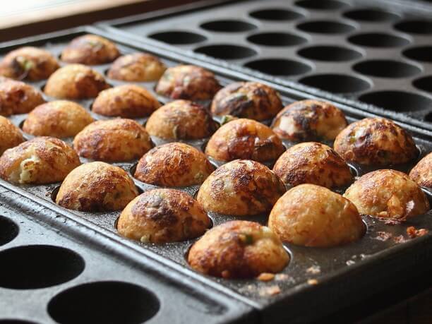 焼きあがったたこ焼き