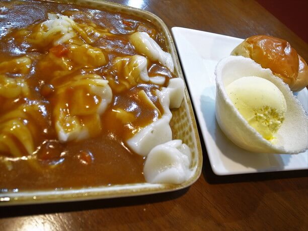 カレー白玉