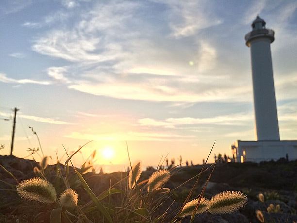 読谷村の夕日