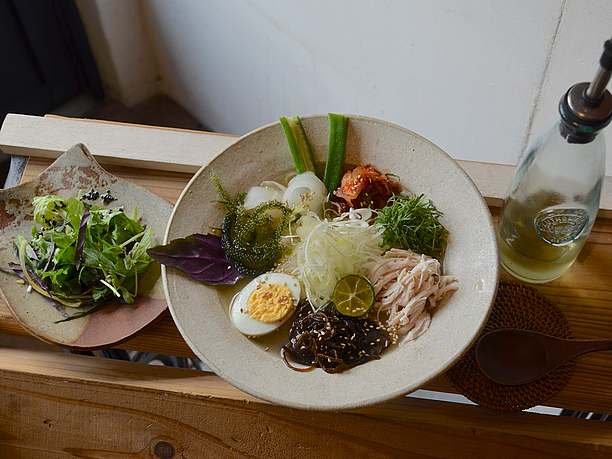 こだわりの麺。冷麺。