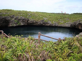 陸側の池