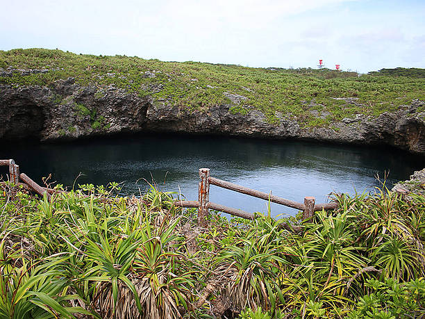 陸側の池