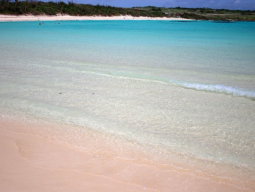 渡口の浜　透明度の高い海水