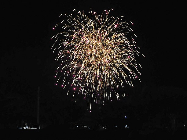 祭りの締めの花火