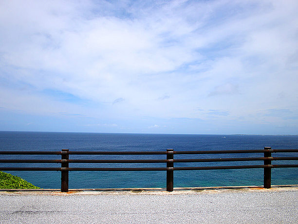 水平線を眺められる 海岸線沿い