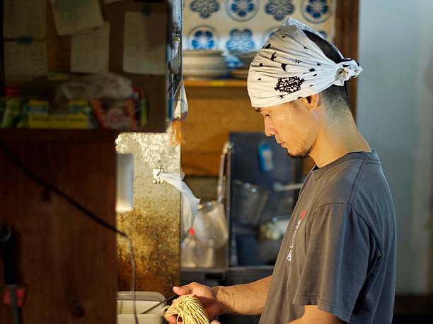 小麦の味を感じてほしいソバ