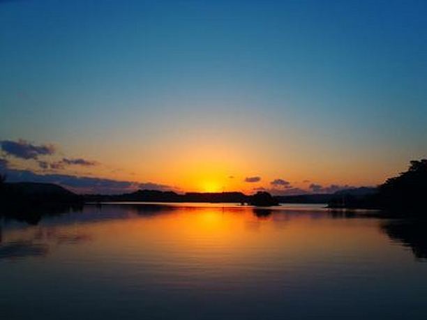 羽地内海の夕暮れ