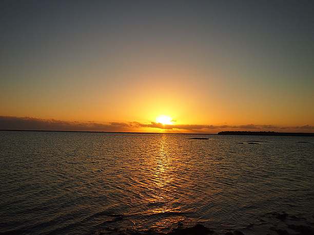 沈んだ夕日