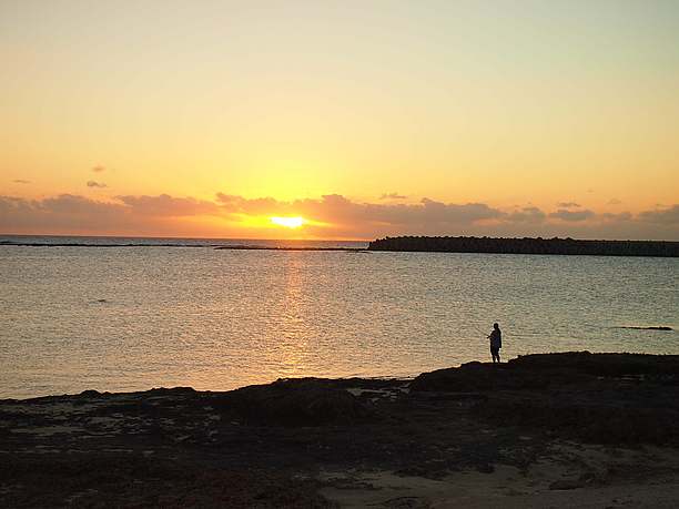 夕日が沈んだ後