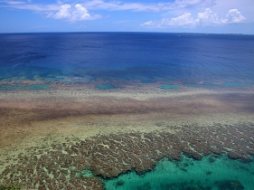 青い海