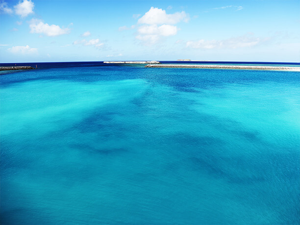 渡名喜島の海