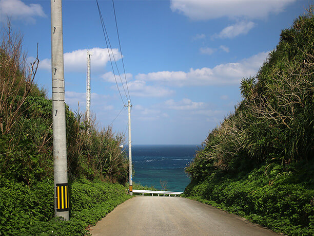 見えてきた海