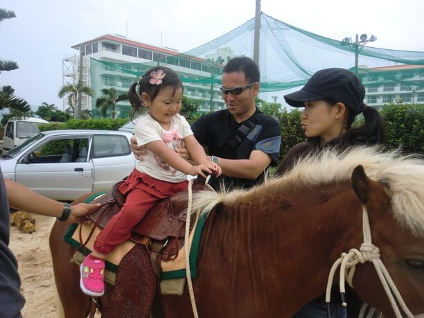 子供と乗馬