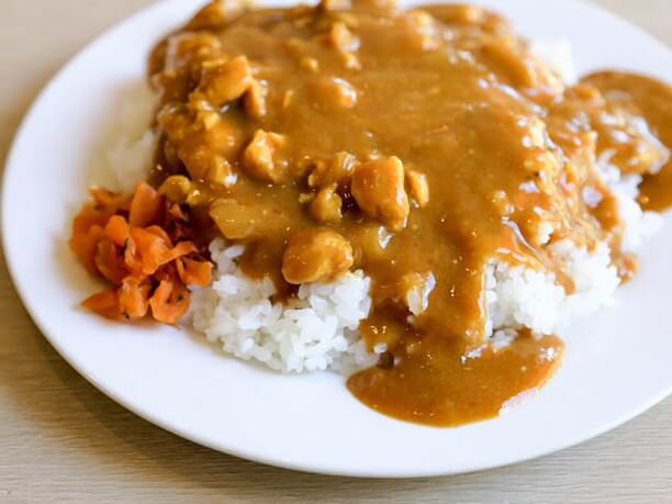 カレーがかかったライス