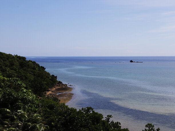 東岸の海側の絶景