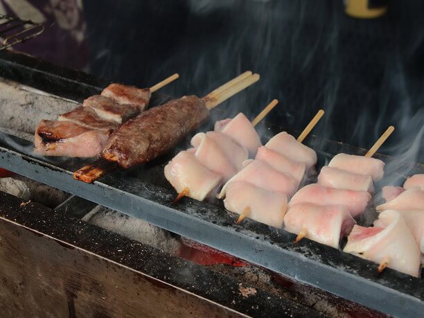 もつの串焼き