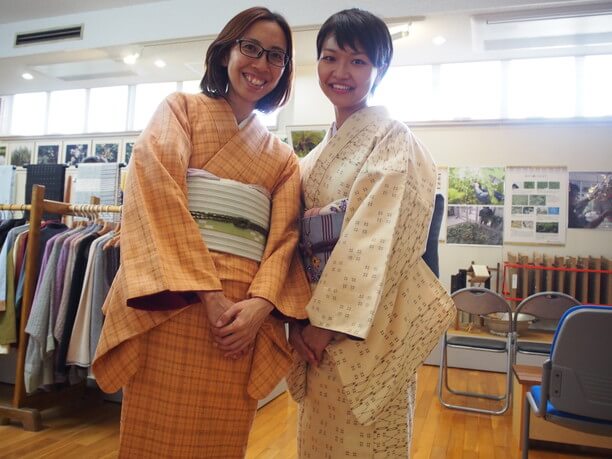 久米島紬の着物