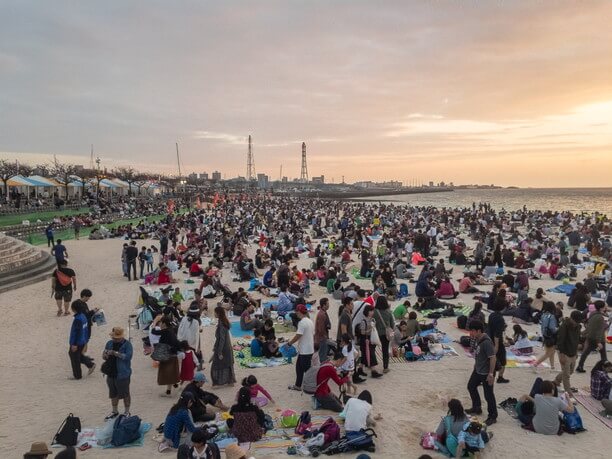 琉球海炎祭開催当日のトロピカルビーチ