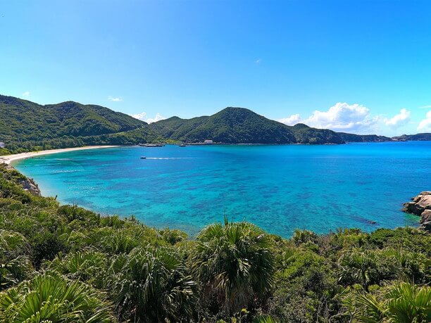 コバルトブルーの海