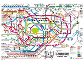 地下鉄の路線図